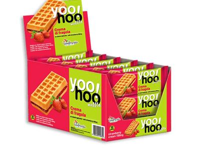 [ZANI.03] YOOHOO  WAFFEL FRAGOLA GR.50 X 12 PZ