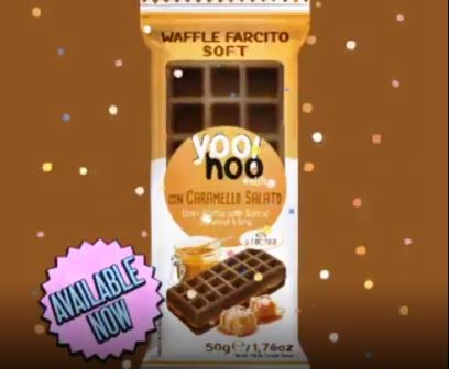 [ZANI.04.1] YOOHOO WAFFLE CARAMELLO SAL.Gr.50 X 12