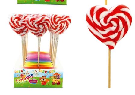 [ARCO.29] LECCA CUORE BIANCO E ROSSO X 24 Pz