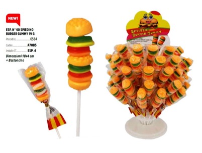 [ARCO.42] SPIEDINO BURGER GUMMY X 60 Pz
