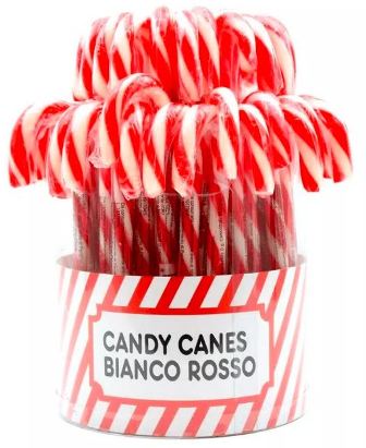 [ARCO.35.0] CANDY CANES BIANCO-ROSSO X 50 Pz