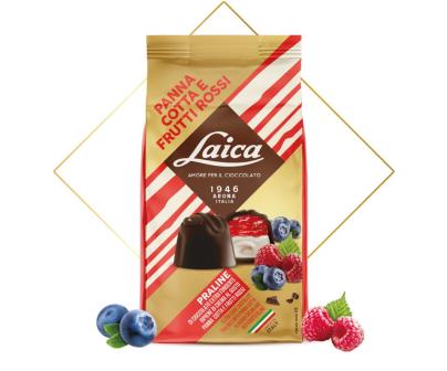 [LAICA.52] PRALINE PANNA COTTA/FRT ROSSI Gr.90 X 14