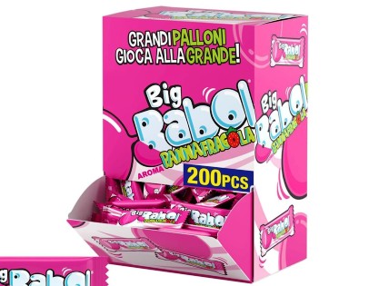 [PERFET.87] BIG BABOL PANNA FRAGOLA MONO X 200 Pz