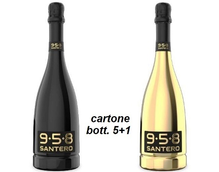 [SANTERO.11] P1777 BLACK + 1 BT GOLD   CRT X6