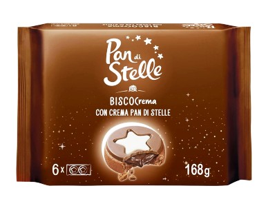 [MULINO.0] PAN DI STELLE BISCOTTO CREMA GR.168 X 10