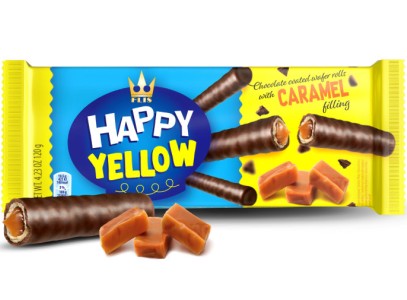 [FLIS.21] HAPPY YELLOW ROLL CARAMEL Gr.120 X 16