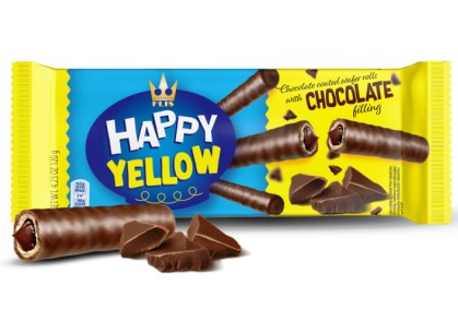 [FLIS.22] HAPPY YELLOW CHOCO ROLL Gr.120 X 16