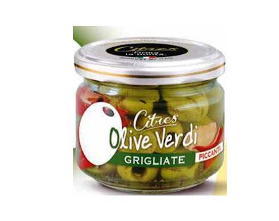 [CITRES.12] OLIVE VERDI GRIGLIATE VASO GR. 230 X 12