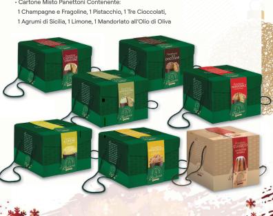 [BARBE.10] PANETTONI ASSORTITO Kg.1 X 6 Px