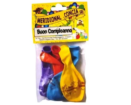 [CONCIA.21] BST. PALLONI COMPLEANNO X 50 Pz