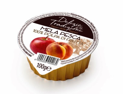 [LEKK.57.2] POLPA FRUTTA VASCH MELA PESCA G100 X 18