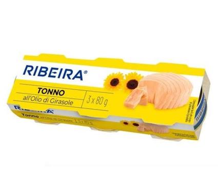 [FRINSA.00] RIBEIRA TONNO OLIO GIRASOLE X 3 G80 X 30