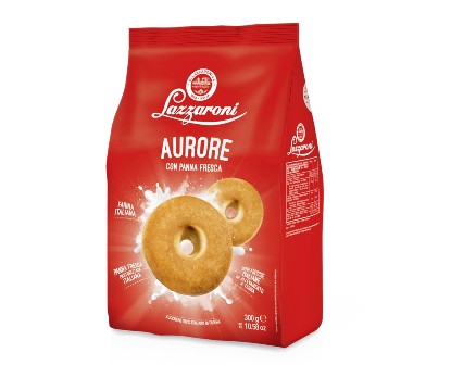 [LAZZA] BISC. AURORE CON PANNA GR. 300 X10