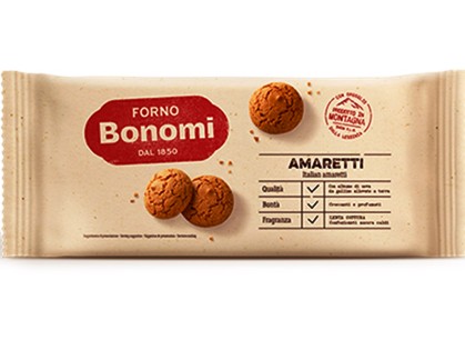 [BONOMI.01] AMORELLI GR.200  X 15 Pz  (amaretti)
