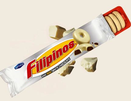 [ICAT.18] FILIPINOS CIOCC. BIANCO GR.120 X 12 PZ