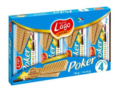 [ELLEDI.47] POKER GR. 45 X 4 PZ VANIGLIA X 16