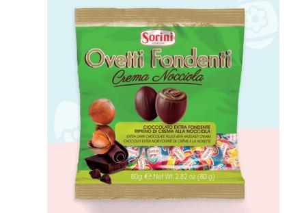[SORINI.17] BST. OVETTI FONDENTE CRM NOCC Gr.80 X 24