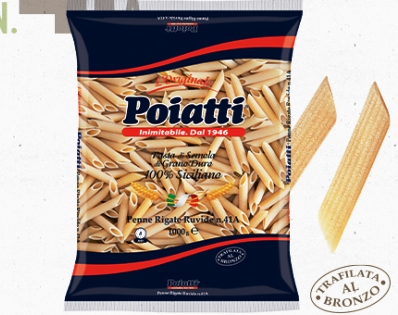[POIATTI.41] PENNE RIGATE  Kg. 1 X 12