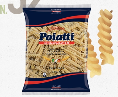 [POIATTI.52] FUSILLI  Kg. 1 X 12
