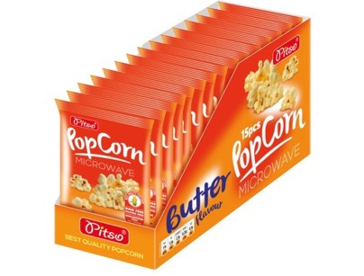 [KD.08] POPCORN  MICRONDE AL BURRO GR 100 X15