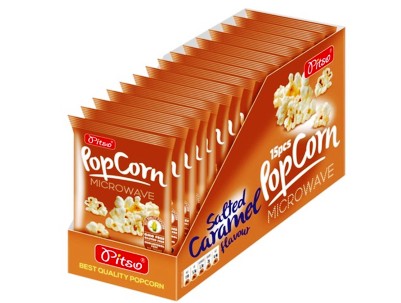 [KD.09] POPCORN MICRONDE CARAMELL SAL. GR100 X15
