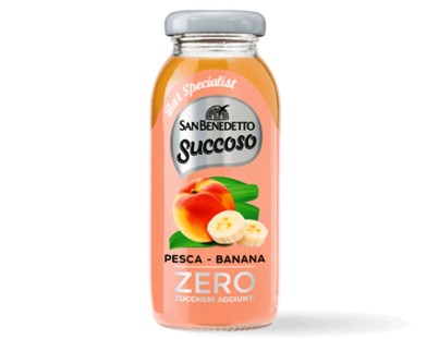 [S.BENED.30] BAR SUCCOSO ZERO PESCA/BANANA 0.20 X 12