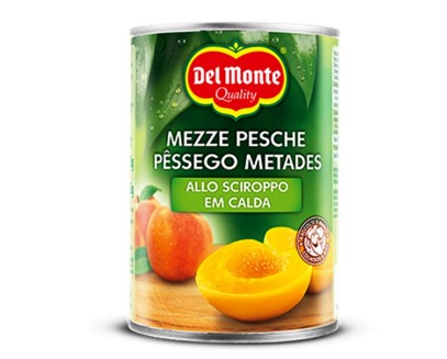 [DELMON.07] PESCHE SCIROPPATE IN LATTTINA X 12 PZ