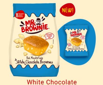 [LAZARO.04] BROWNIE G/CIOCC BIANCO G200 Pz 8 CRT X12