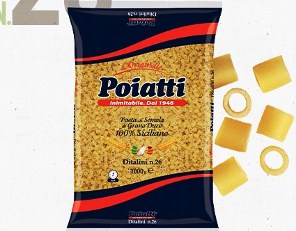 [POIATTI.26] [POIATTI.26] DITALINI Kg. 1 X 12  N26