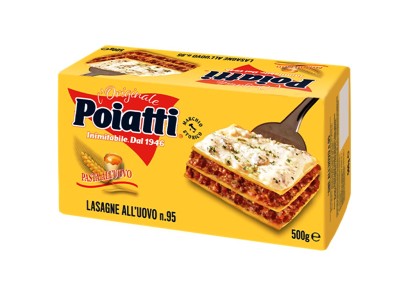 [POIATTI.95] [POIATTI.95] LASAGNE ALL'UOVO Gr.500 X 12 Pz
