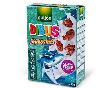 [GULLON.30] BISC. SHARKIES Gr. 250 X 12