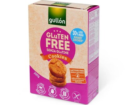 [GULLON.32.1] COOKIES SCATOLA SENZA GLUTINE G.200 X 12