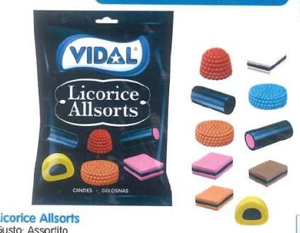 [VIDAL.20] [VIDAL.20] BST. ALLSORTS  LICORICE  GR.90 X 14