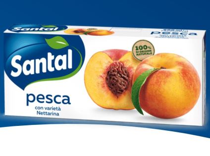 [SANTAL.28] [SANTAL.28] SUCCO PESCA BRIK 200ML X 3 X 8 PZ