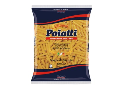 [POIATTI.46] [POIATTI.46] MEGLIE DI ZITI Kg.1 X 12 Pz