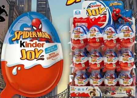[FER.18] KINDER JOY SPIDERMAN  X 24 PZ