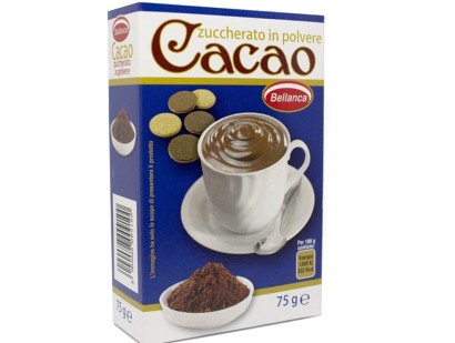 [BELLA.06.0] [BELLA.06.0] CACAO ZUCCHERATO G.75 X 18 PZ