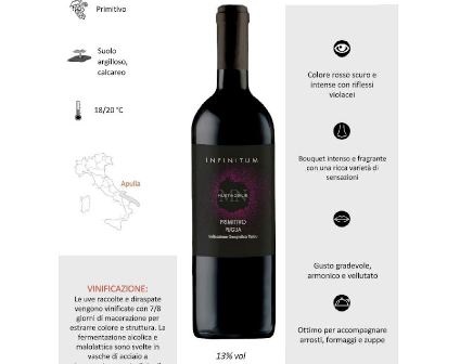 [DEANGELI.10] [DEANGELI.10] INFINITUM PRIMITIVO IGT PUGLIA CL.75 X 6