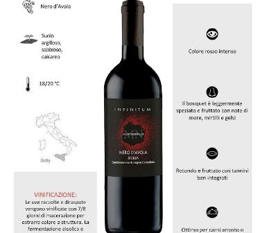 [DEANGELI.12] [DEANGELI.12] INFINITUM NERO D'AVOLA SICILIA ML750 X 6