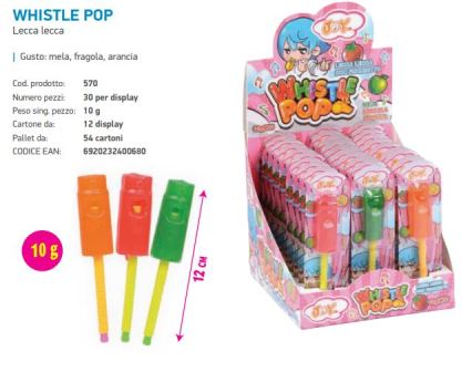 [JOY.16.9] WHISTLE POP Gr.10 X 30 Pz