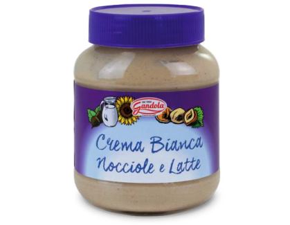 [GANDO.00.0] [GANDO.00.0] CREMA BIANCA NOCCIOL E LATTE Gr.350 X 12