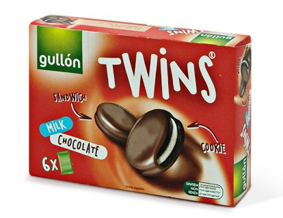 [GULLON.08.0] [GULLON.08.0] TWINS  RICOPERTO CIOCCOLATO G.252  X 9