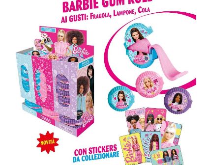 [JOY.27.4] BARBIE  GUM  ROLL X 24 Pz