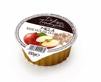 [LEKK.59] [LEKK.59] POLPA FRUTTA VASCH MELA GR.100 X 18 PZ