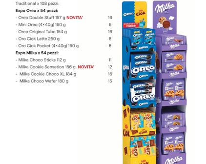 [MILKA.31.5] [MILKA.31.5] EXPO TRADIZIONAL 108 Pz OREO+MILKA