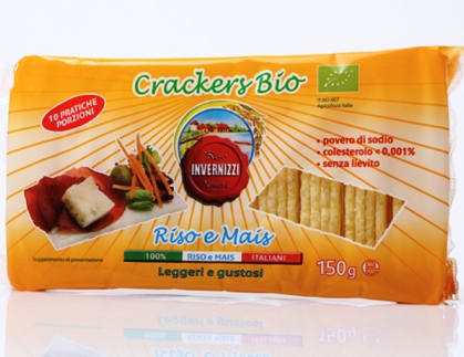 [INVER.02] [INVER.02] CRAKERS BIO RISO MAIS GR.150 X 9 PZ