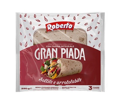 [ROBE.00.2] [ROBE.00.2] PIADINA INTEGRALE Gr.330 X 10 Pz