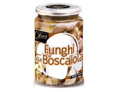 [CITRES.08] [CITRES.08] FUNGHI ALLA BOSCAIOLA IN OLIO GR.290X12