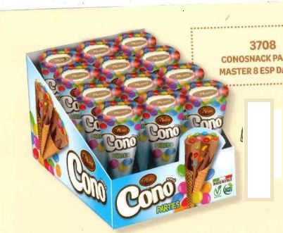 [MESSORI.05] [MESSORI.05] CONO SNACK PARTY MINI LENTI X 24