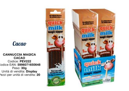 [MANIA.10] [MANIA.10] CANNUCCE X LATTE GUSTO CIOCCOLATO X 20